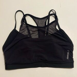 High neck mesh Reebok training bra